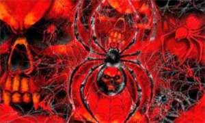 Fahne Pirat Spider Skull