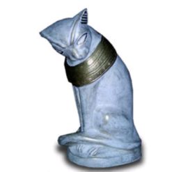 Egyptian Cat blue gold 42 cm