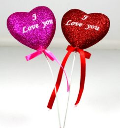 Glitter heart 7cm