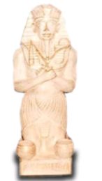 Pharao mit Kerzenhalter hellbraun 57 cm