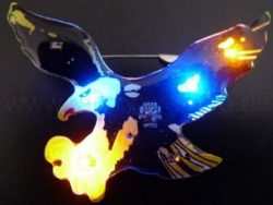 Flashing magnet eagle