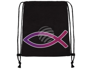 Gym bag Gymsac Design Fish black/purple