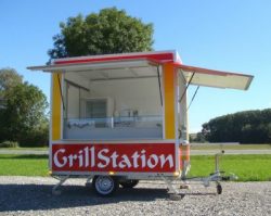 Selling trailer grill station 2,50 m