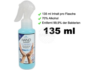 Desinfektionsmittel Desinfektionsspray 135 ml DES-20