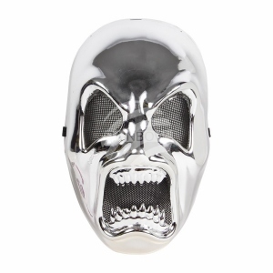 Carnival mask horror silver MAS-33A
