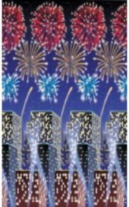 Deko window blind scene setter Fireworks New Year