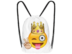 Rucksack Tasche Turnbeutel Emoticon King