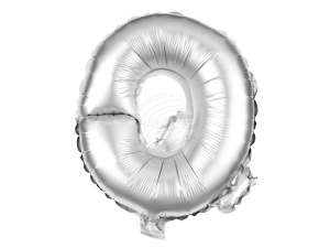 Folienballon Helium Ballon silber Buchstabe Q