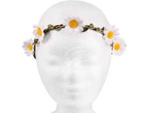 Floral wreath white/yellow