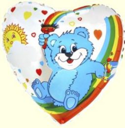 Balon foliowy Serce Misiu