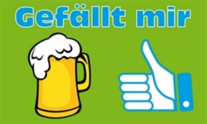 Fahne Bier gefllt mir