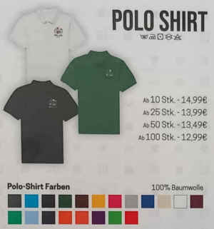 Polo Shirt inklusive Druck� Ihr eigenes Motiv