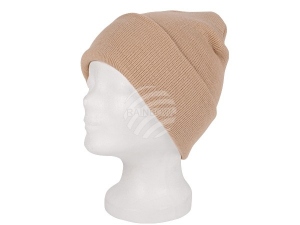 Long Beanie Slouch Design Strickmtze beige