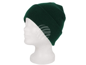 Long Beanie Slouch Design Knitted cap dark green
