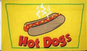 Fahne Hot Dogs