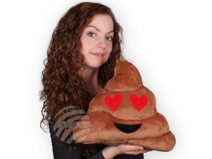 Pillow Emoticon Emoji-Con Haufen verliebt