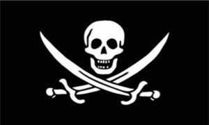 Flag Pirate with saber