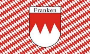 Fahne Franken kariert