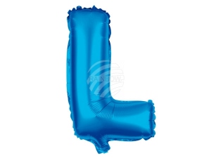Folienballon Helium Ballon blau Buchstabe L