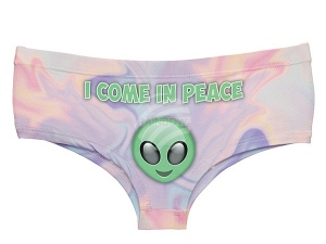 Motiv-Unterhose I come in peace