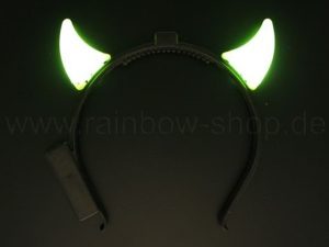 Haarreif Leuchthrner klein gelb neon