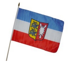 Fahne an Holzstab Schleswig Holstein