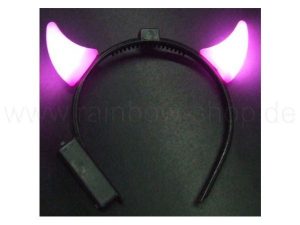 Hair Circle Luminous horns small pink