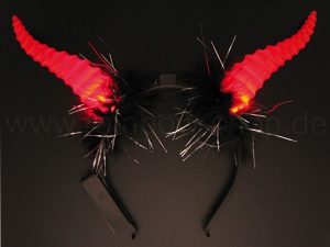 Hair Circle Luminous horns bock horns red