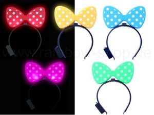 Hair Circle Luminous horns with luminous bow tie