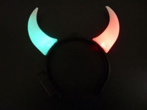 Hair Circle Luminous horns multicolor flashing