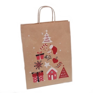 Christmas Paper Bags 26x12x35cm 50 pieces