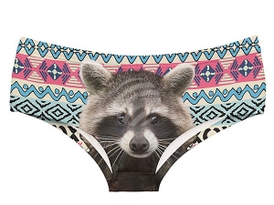 Motif-Underpants Racoon