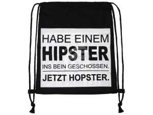 Gym bag Gymsac Design Hipster black/white