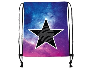 Gym bag Gymsac purple/blue Star Galaxy white/black