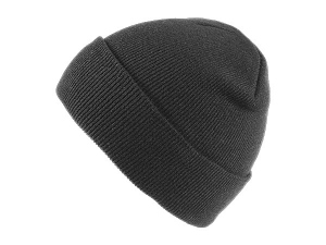 Long Beanie Slouch Design Knitted cap gray