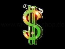 Flashing magnet dollar sign