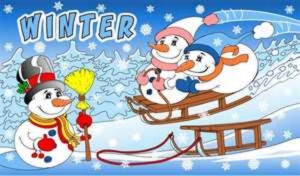 Fahne Winter