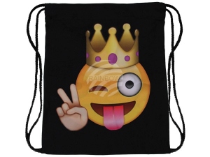 Gym bag Gymsac Design Emoticon King black/yellow