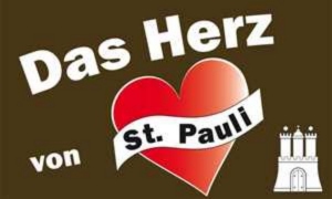 Fahne Das Herz von St. Pauli