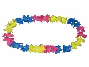 Hawaii chains flower necklace classic blue yellow pink