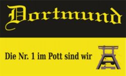 Fahne Dortmund die Nummer 1 im Pott