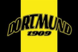 Fahne Dortmund 1909 drei Streifen