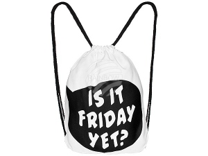 Backpack bag Gym Bag Is it Friday yet?