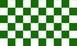 Flag Checkered green white