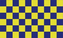 Flag Checkered  blue yellow