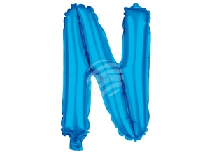 Folienballon Helium Ballon blau Buchstabe N