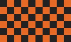 Flag Checkered black orange