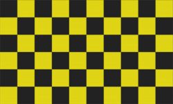 Fahne Karo schwarz gelb