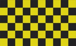 Flag Checkered black yellow