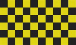 Flag Checkered black yellow